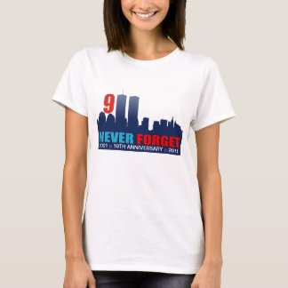 9/11 10e Jubileum - WTC Twin Towers Skyline T-shirt