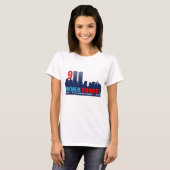 9/11 10e Jubileum - WTC Twin Towers Skyline T-shirt (Voorkant volledig)