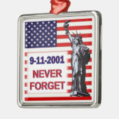 9-11-2001-Nooit vergeten Metalen Ornament (Links)