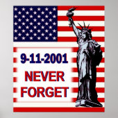 9-11-2001-Vergeet Poster nooit (Voorkant)