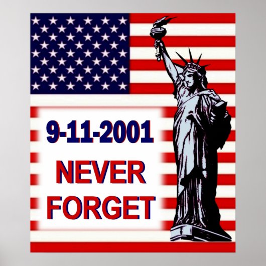 9-11-2001-Vergeet Poster nooit (Voorkant)