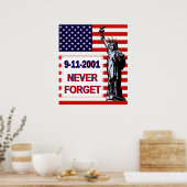 9-11-2001-Vergeet Poster nooit (Keuken)