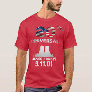 9 11 20e Jubileum Vergeet nooit 9 T-shirt