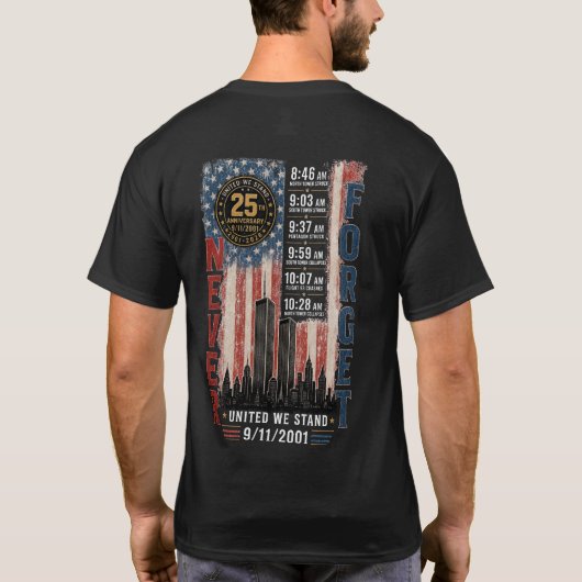 9/11 25e verjaardag t-shirt (Achterkant)