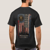 9/11 25e verjaardag t-shirt (Achterkant)