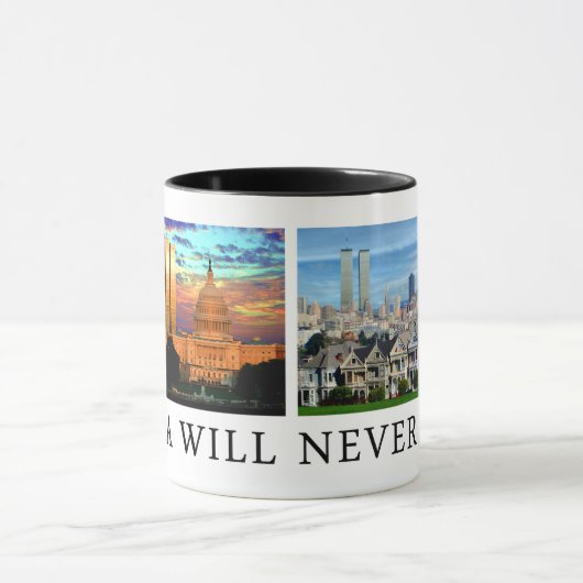 9/11 "Amerika zal nooit vergeten" Mok (Midden)