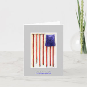 9/11 Amerikaanse Vlag Brandweer Eerbied Notitiekaa Kaart