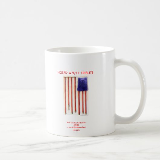 9/11 Amerikaanse Vlag Brandweerman Koffiemok (Rechts)