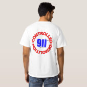 9/11 CONSPIRATIE T-SHIRT (Achterkant volledig)