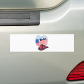 9/11 gedenkzuchtige amerikaanse vlag tweelingtoren bumpersticker (Op auto)