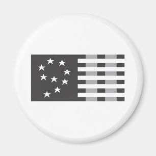 9-11 Herdenking: Logo zwart-wit Magneet
