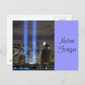 9-11 Herdenking op 10e Jubileum Briefkaart (Voorkant / Achterkant)