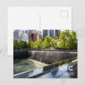 9/11-herdenkingsmonument briefkaart (Voorkant / Achterkant)