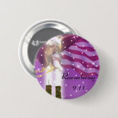 9-11 Herinnering_ Ronde Button 5,7 Cm (Voorkant /achterkant)