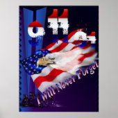 9 11 Ik zal nooit Poster vergeten (Voorkant)