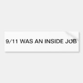 9/11 Inside Job Bumpersticker (Voorkant)