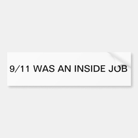 9/11 Inside Job Bumpersticker (Voorkant)
