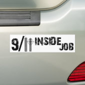 9-11 Inside job Bumpersticker (Op auto)