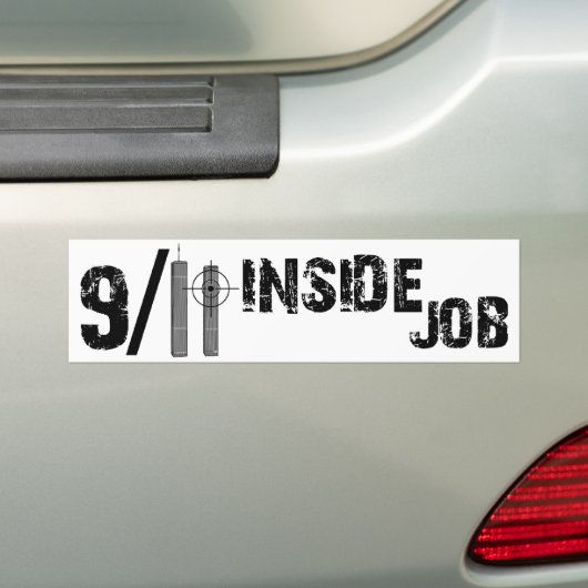 9-11 Inside job Bumpersticker (Op auto)