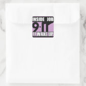 9-11 INSIDE JOB WAKE UP - 911 waarheid, waarachtig Vierkante Sticker (Tas)