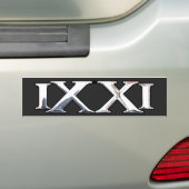 9/11 (IXXI) herdenkingssticker Bumpersticker (Op auto)