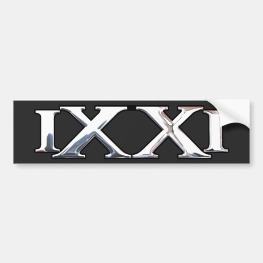 9/11 (IXXI) herdenkingssticker Bumpersticker (Voorkant)