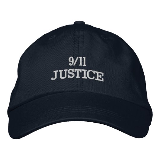 9/11 JUSTITIE GEBORDUURDE PET (Voorkant)