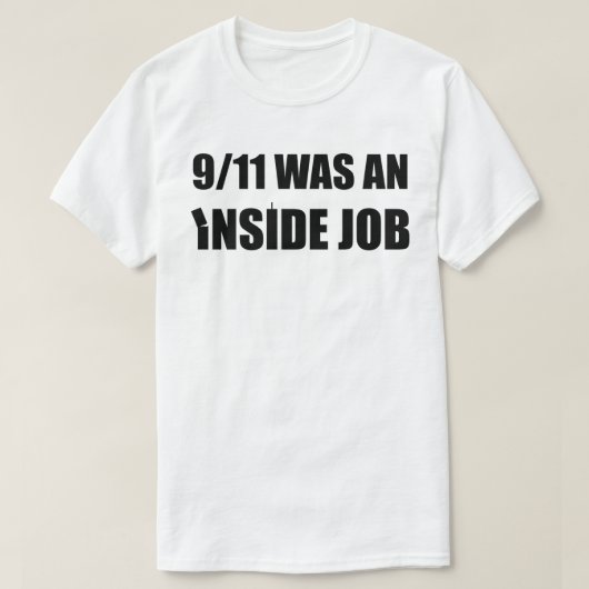 9/11 - kantelen - WAS een interne baan (zwart) T-shirt (Design voorkant)