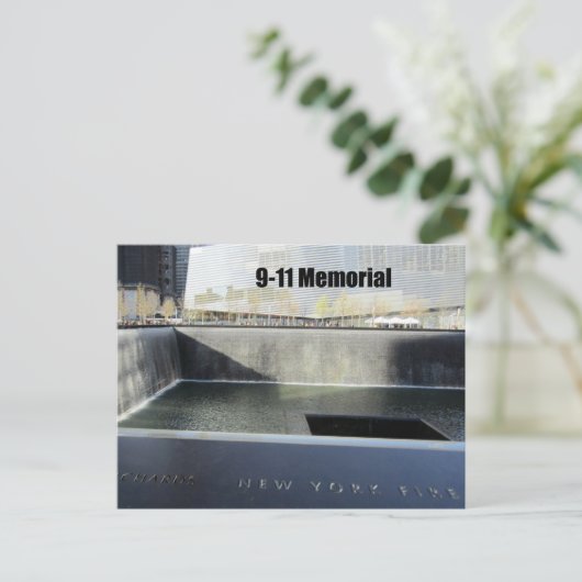 9-11 Memorial Briefkaart (Staand voorkant)