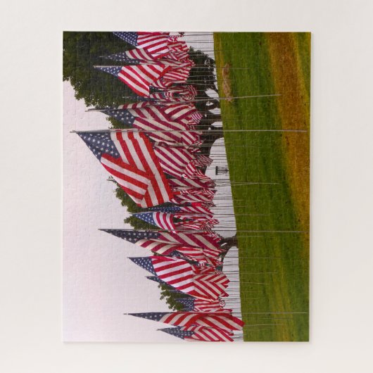 9-11 Memorial Flags. Legpuzzel (Verticaal)