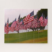 9-11 Memorial Flags. Legpuzzel (Horizontaal)
