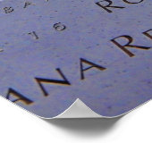 9-11 Memorial op de grond Poster (Hoek)