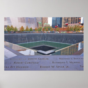 9-11 Memorial op de grond Poster