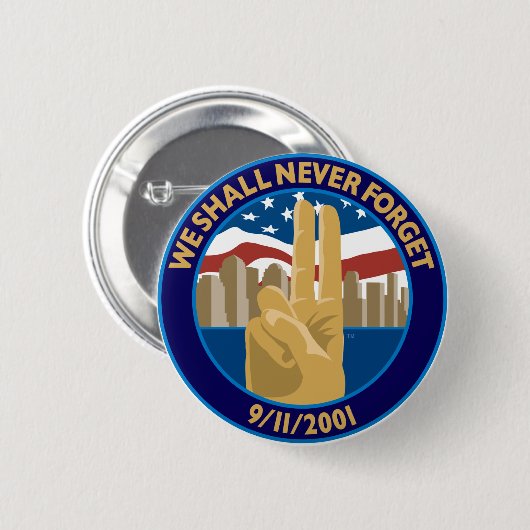 9/11 Memorial Symbol Button (Voorkant /achterkant)