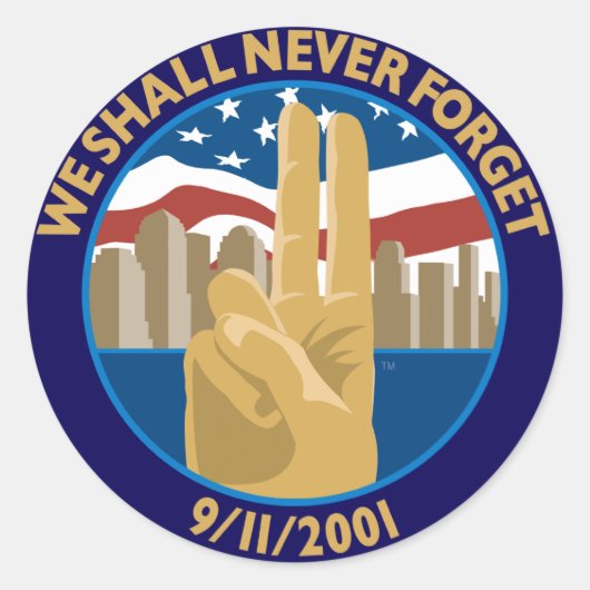 9/11 Memorial Symbol Sticker (Voorkant)