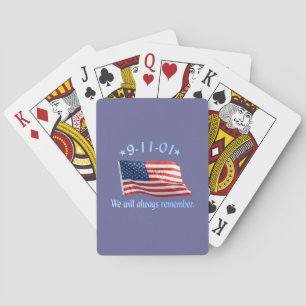 9-11 Memorial zullen we ons altijd herinneren Speelkaarten