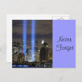 9 11 Nooit vergeten, altijd onthouden Briefkaart (Voorkant / Achterkant)