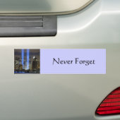 9 11 Nooit vergeten, altijd onthouden Bumpersticker (Op auto)