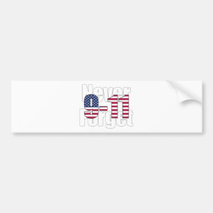 9-11 Nooit vergeten Bumpersticker