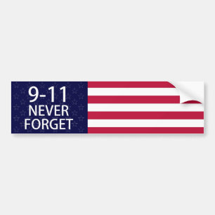 9-11 nooit vergeten bumpersticker