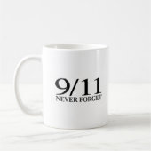 9/11 Nooit vergeten Koffiemok (Links)