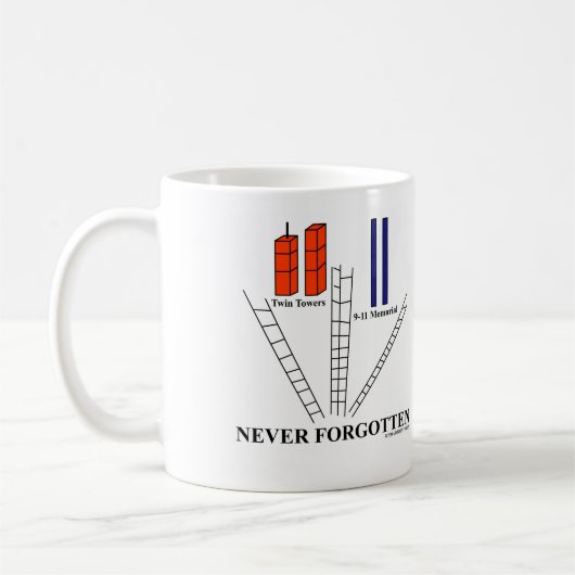 9/11 Nooit vergeten Mok (Links)