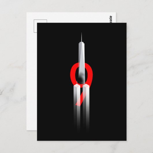 9 11 Nooit Vergeten Onthoud 9.11.2001 Herdenking Briefkaart (Voorkant / Achterkant)