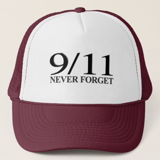 9/11 Nooit vergeten Trucker Pet (Voorkant)