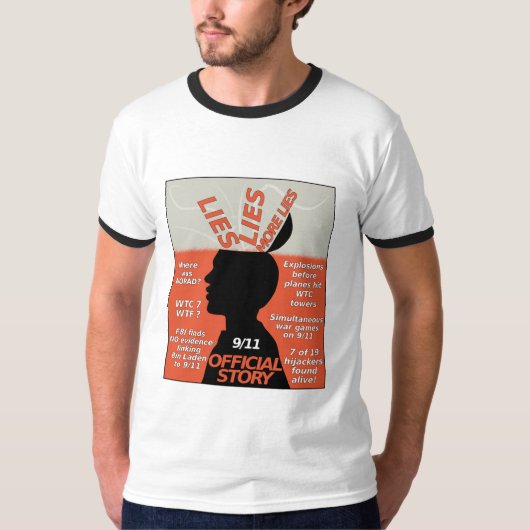 9-11 Officiële artikelen over waarheid T-shirt (Voorkant)