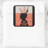 9-11 Officiële artikelen over waarheid Vierkante Sticker (Tas)