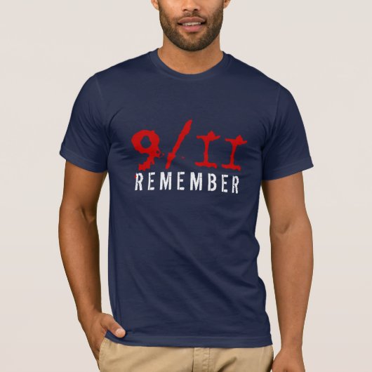 9 11 Onthoud T-shirt (Voorkant)