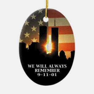 9-11 onthouding - We zullen nooit vergeten Keramisch Ornament