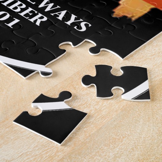 9-11 onthouding - We zullen nooit vergeten Legpuzzel (Zijkant)