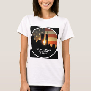 9-11 onthouding - We zullen nooit vergeten T-shirt